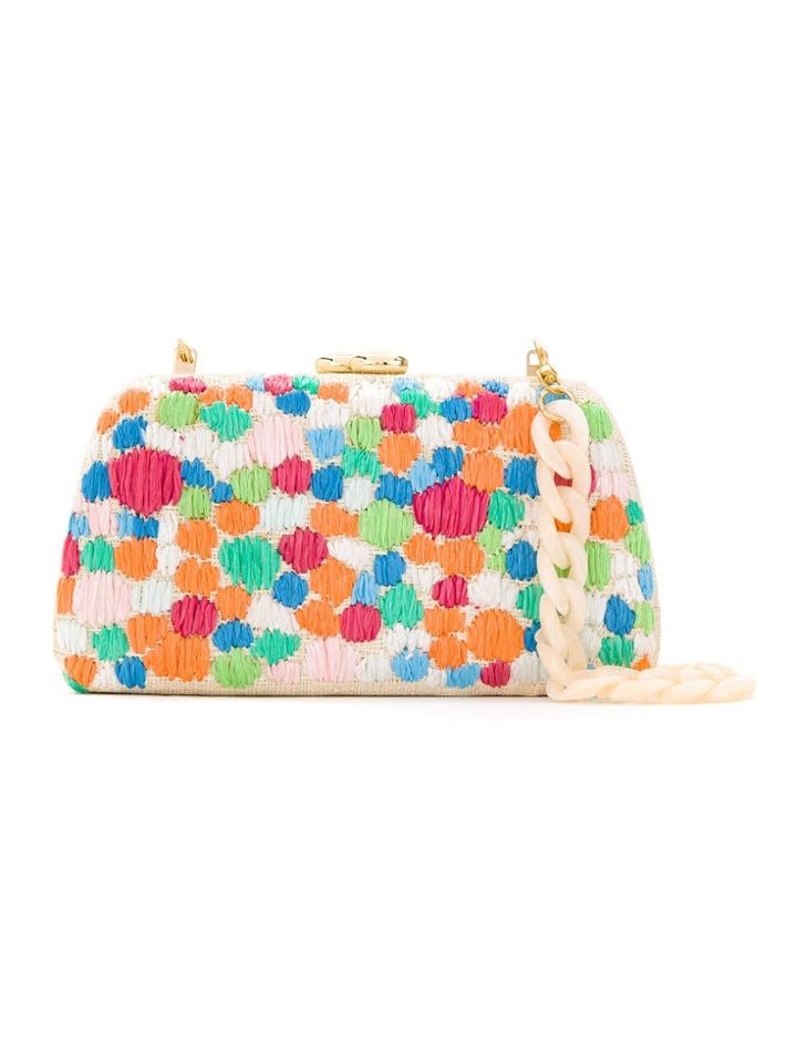 Serpui Embroidered Clutch - Neutrals