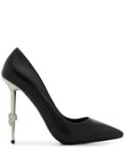 Philipp Plein Crystal Skull Pumps - Black