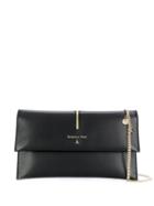 Patrizia Pepe Logo Clutch Bag - Black