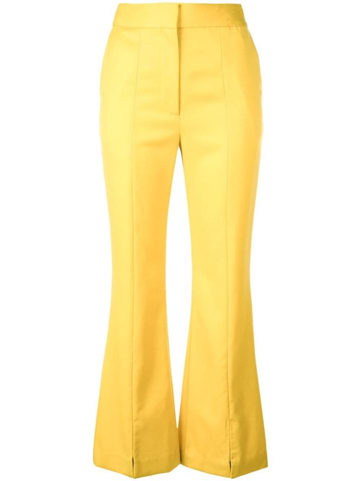 Adam Lippes Flared Leg Trousers - Yellow