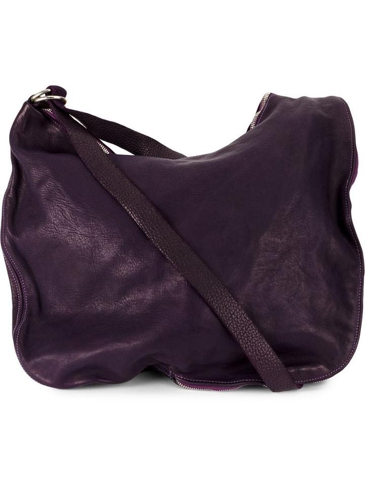 Guidi Zipped Shoulder Bag - Pink