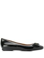 Emporio Armani Bow Ballerina Flat - Black
