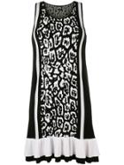 Just Cavalli Leopard Print Mini Dress - Black