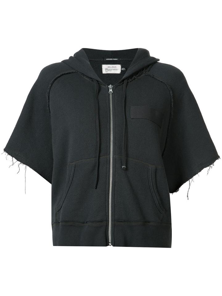 R13 - Zip Up Hoodie - Women - Cotton - Xs, Black, Cotton