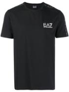 Ea7 Emporio Armani Logo Trim T-shirt - Black