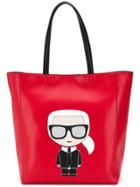 Karl Lagerfeld Ikonik Shopper Tote - Red