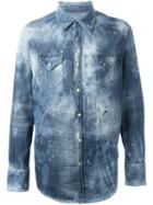 Dsquared2 Rip Detail Denim Shirt