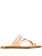 Common Projects Flat Crossover Sandals - Neutrals