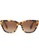Burberry Eyewear Square Frame Sunglasses - Brown