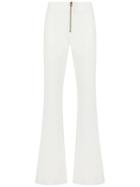 Talie Nk Flared Trousers, Women's, Size: 36, White, Polyester/spandex/elastane/viscose