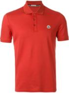 Moncler Logo Polo Shirt, Men's, Size: S, Red, Cotton