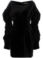 Alexandre Vauthier V-neck Mini-dress - Black