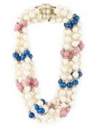 Céline Vintage Pearl Bead Necklace, Women's