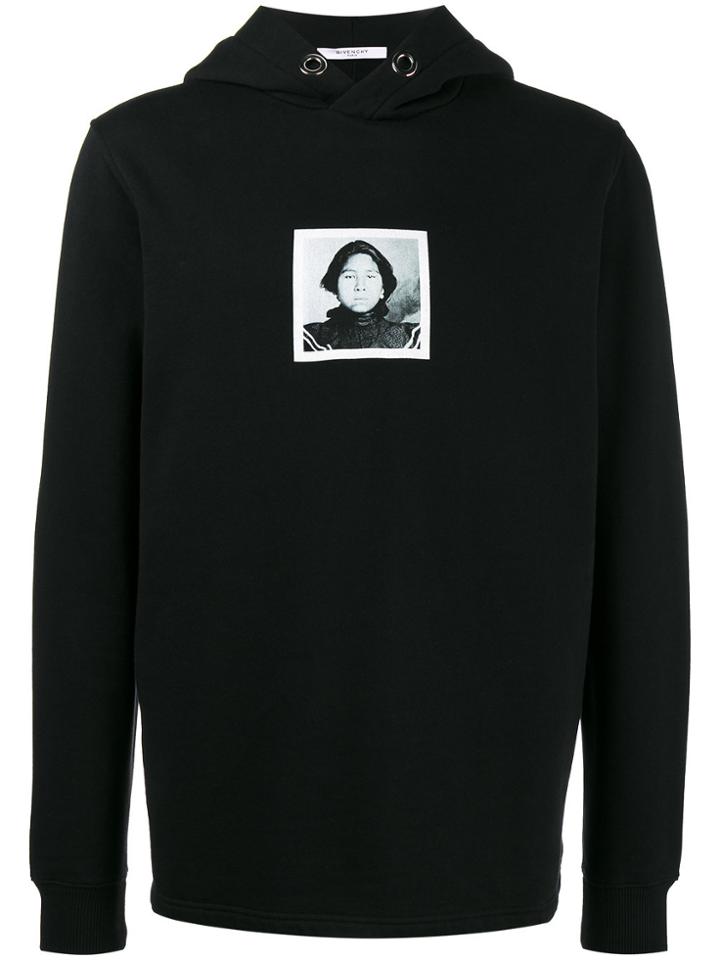 Givenchy Native American Printed Hoodie - Black