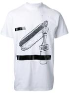 Toga Soda Print T-shirt, Men's, Size: 46, White, Cotton