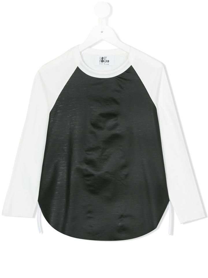 Lost And Found Kids - Raglan Top - Kids - Cotton - 6 Yrs, White