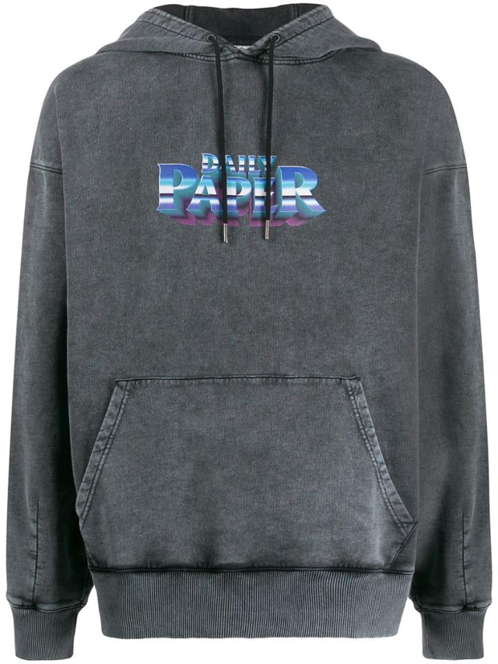 Daily Paper Galbacid Acid-washed Effect Hoodie - Black