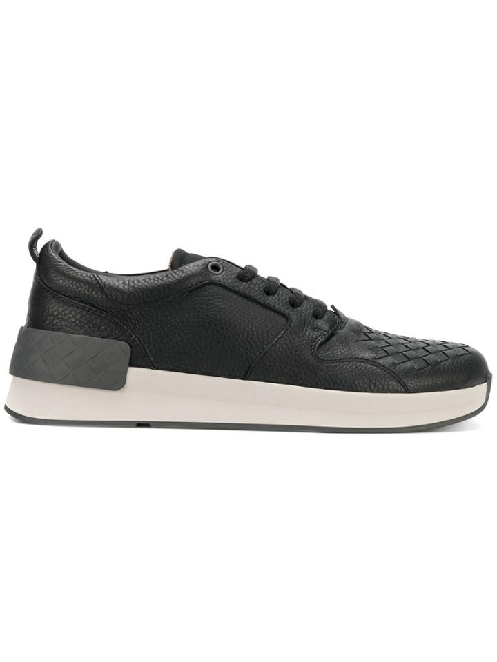 Bottega Veneta Intrecciato Sneakers - Black
