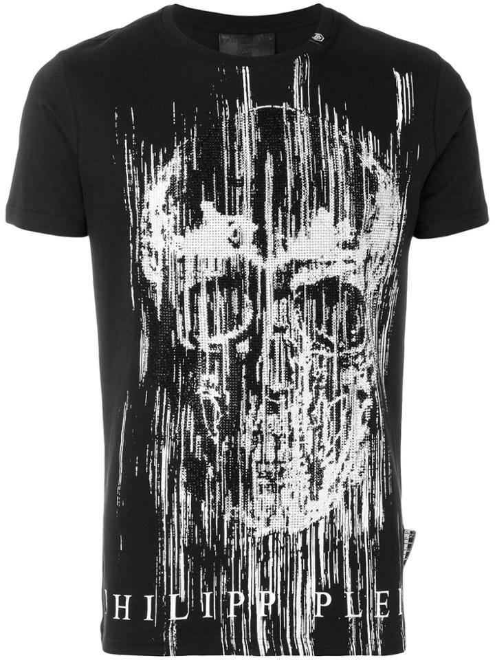 Versace Collection Swirly Shoulder Print T-shirt - White
