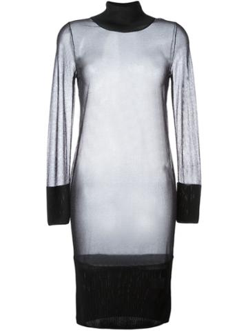 Mm6 Maison Margiela Saron Dress, Women's, Size: M, Black, Polyamide/viscose