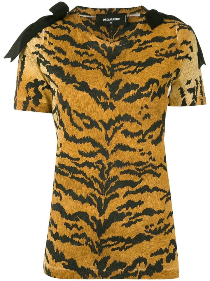 Dsquared2 Leopard Print Top - Neutrals
