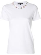 Markus Lupfer Beaded Neck T-shirt - White