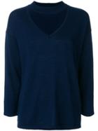 Federica Tosi Open Chest Sweatshirt - Blue