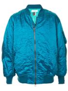 Facetasm Wrinkled Bomber Jacket - Blue