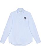 Gucci Camicia In Cotone Con Patch Ny Yankees&trade; - Blue