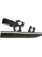 Markus Lupfer Slingback Shell Embroidery Sandals