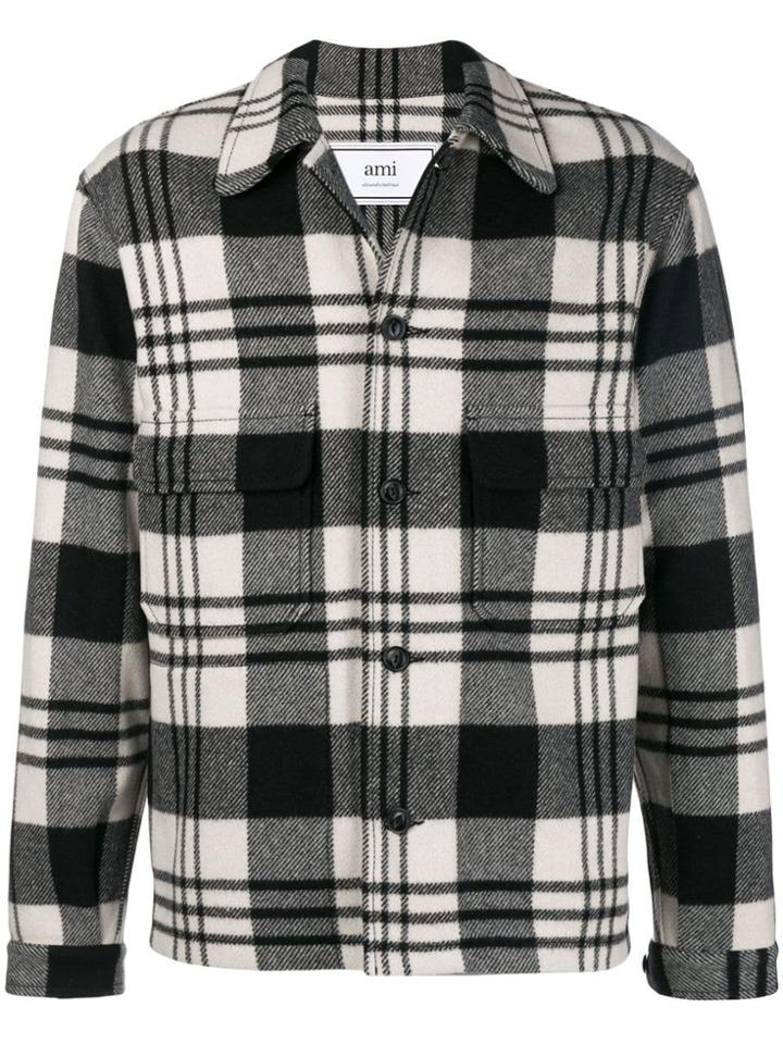 Ami Alexandre Mattiussi Buttoned Casual Jacket - White