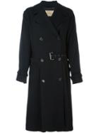 Christian Wijnants 'jan' Trench Coat, Women's, Size: 40, Black, Spandex/elastane/viscose/virgin Wool