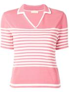 Drome Shortsleeved Polo Top - Pink