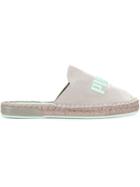 Fenty X Puma Embroidered Logo Flat Espadrilles - Green