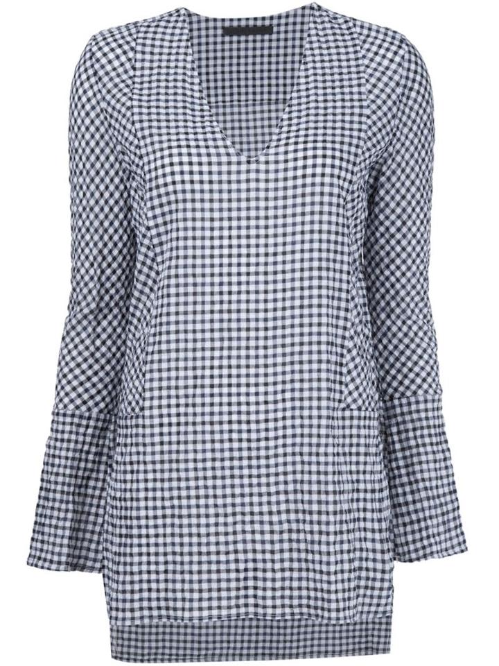 Jenni Kayne Gingham V-neck Blouse