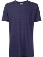 321 Round Neck T-shirt, Men's, Size: Large, Blue, Cotton