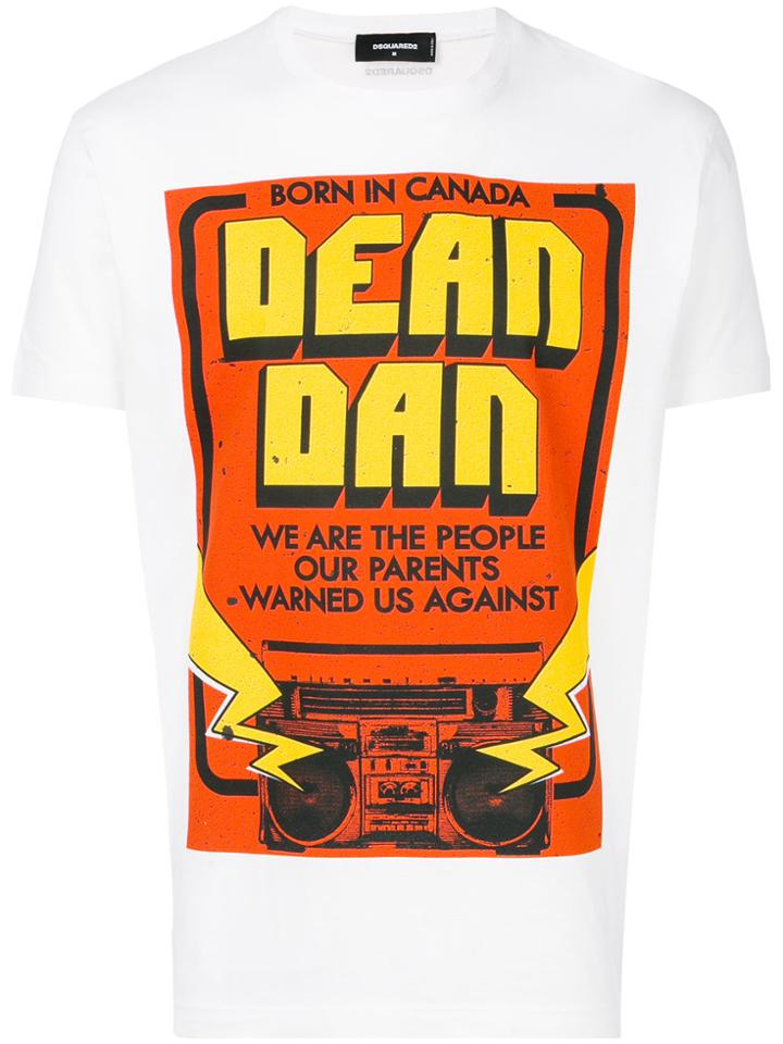 Dsquared2 Dean And Dan Print T-shirt - White