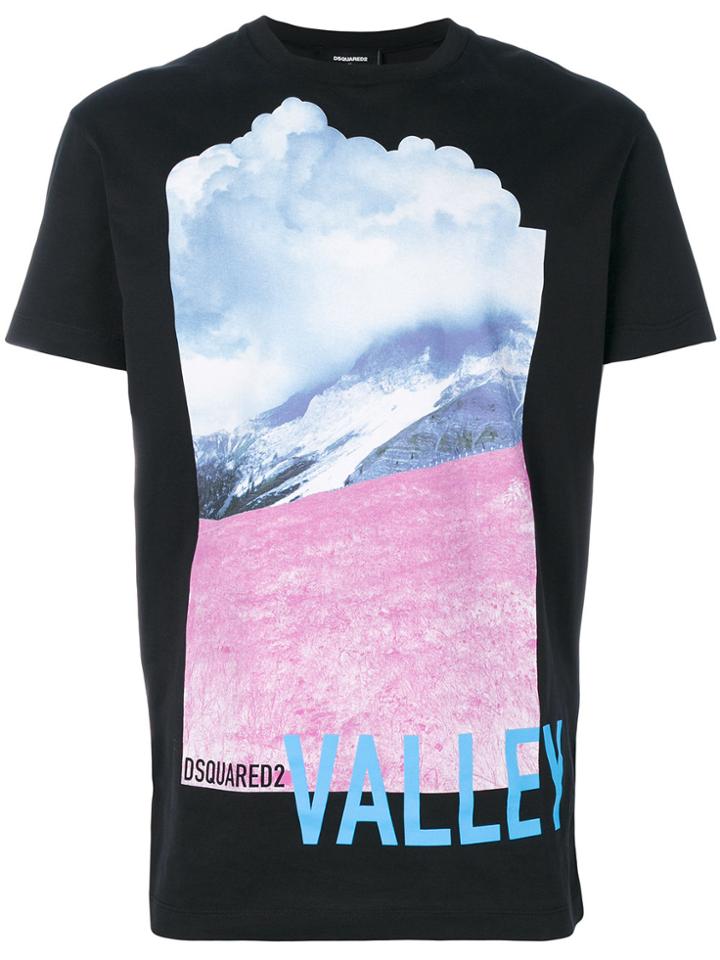 Dsquared2 Valley Print T-shirt - Black