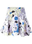 Kenzo 'moonmap' Skirt, Women's, Size: Medium, Pink/purple, Cotton/spandex/elastane