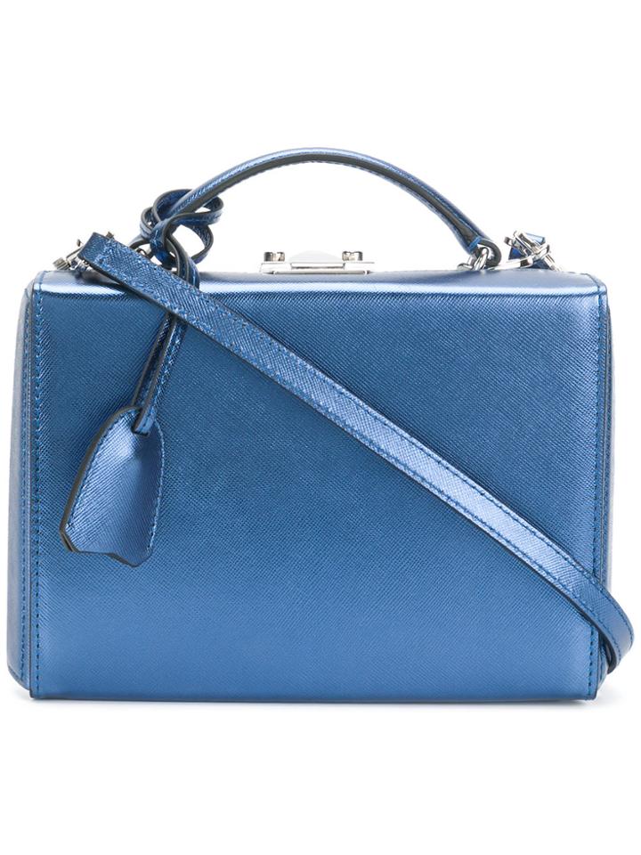 Mark Cross Mini Box Trunk Bag - Blue