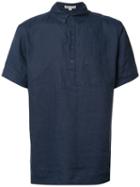Onia Josh Pull-over Linen Shirt, Men's, Size: Xl, Blue, Linen/flax