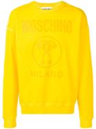 Moschino Double Question Mark Logo Sweatshirt - Yellow
