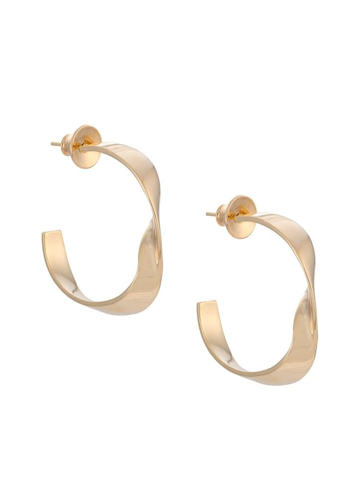 Egrey Gold Plated Twisted Earrings