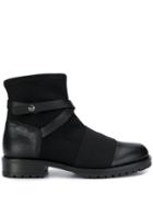 Tosca Blu Low Heel Ankle Boots - Black