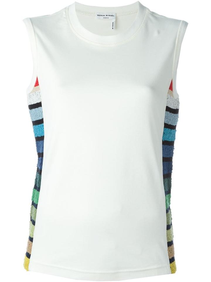 Sonia Rykiel Striped Side Tank Top