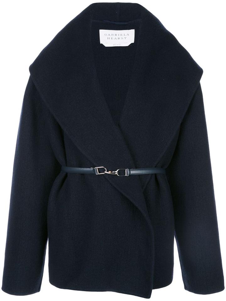 Gabriela Hearst Harris Wrapover Jacket - Blue