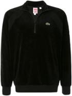 Supreme Lacoste X Supreme Velour Sweatshirt - Black