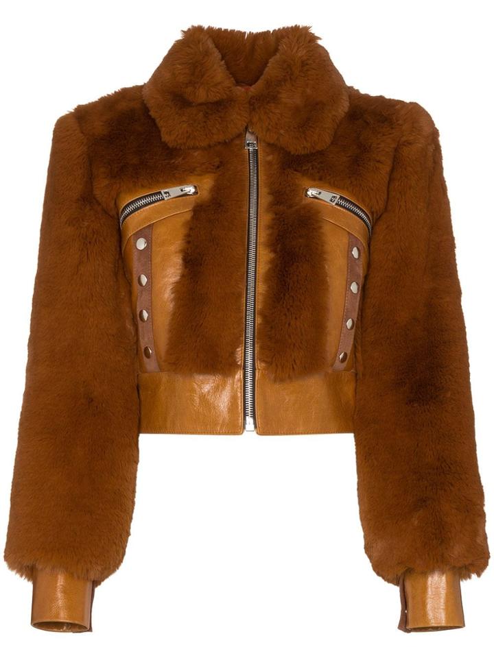 De La Vali Liam Faux Fur Jacket - Brown
