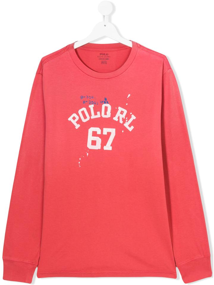 Ralph Lauren Kids Printed Top - Red