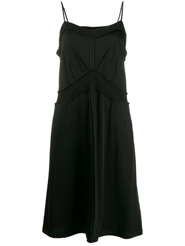 Mm6 Maison Margiela Inside-out Slip Dress - Black